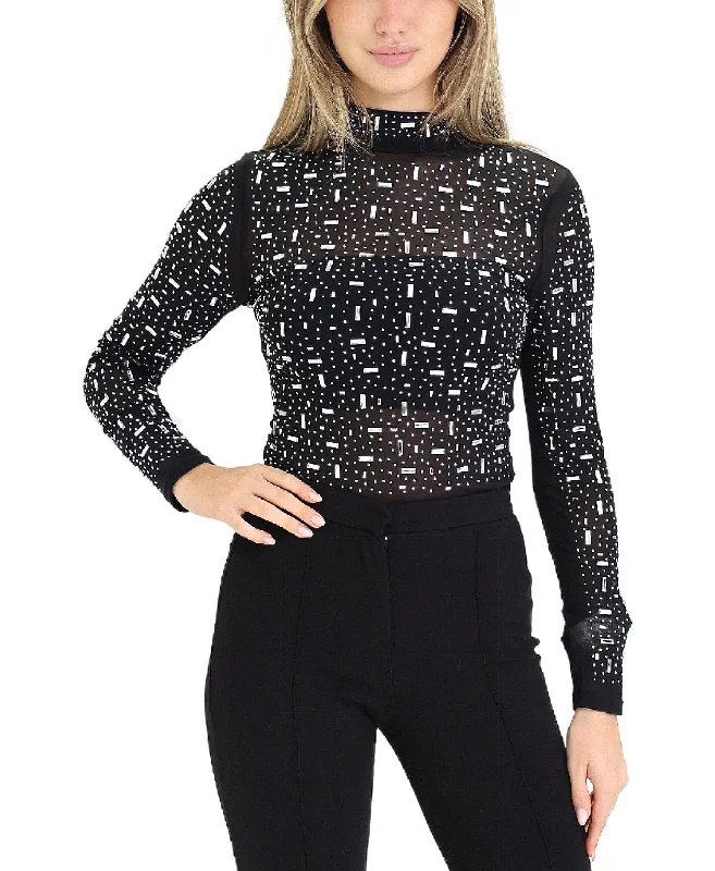 Design And Tailoring Crystal Mesh Bodysuit