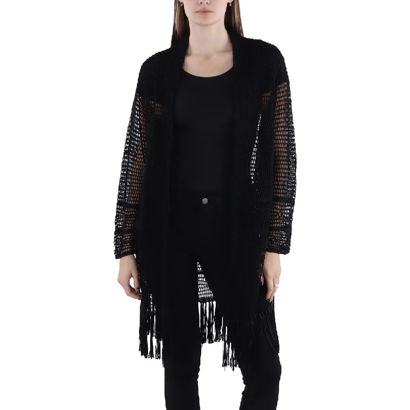 Practical Style Lauren Ralph Lauren Womens Crochet Long Sleeves Cardigan Sweater