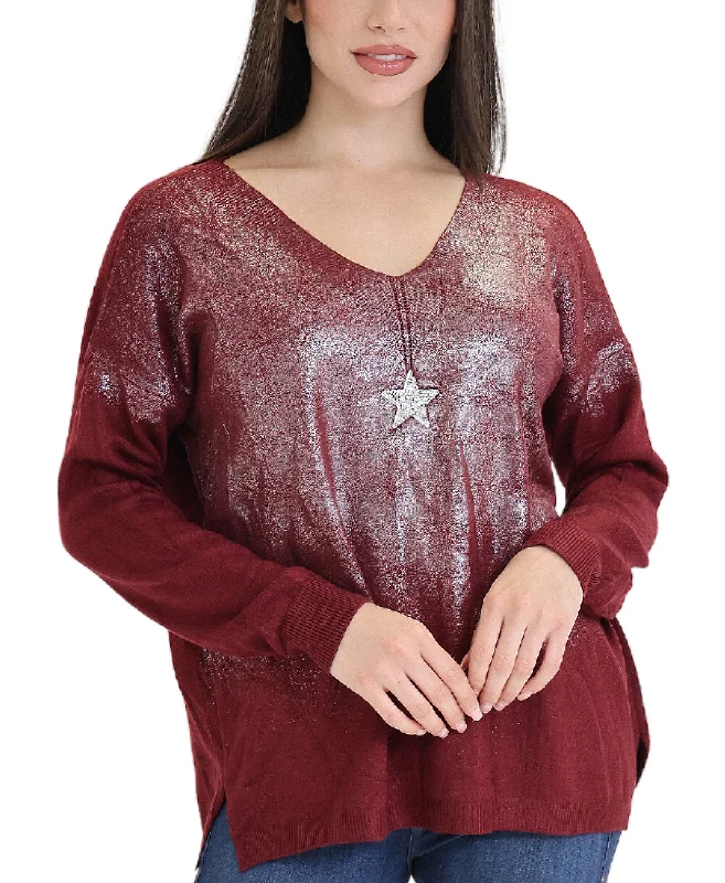 High-end Design Shimmer Star Sweater