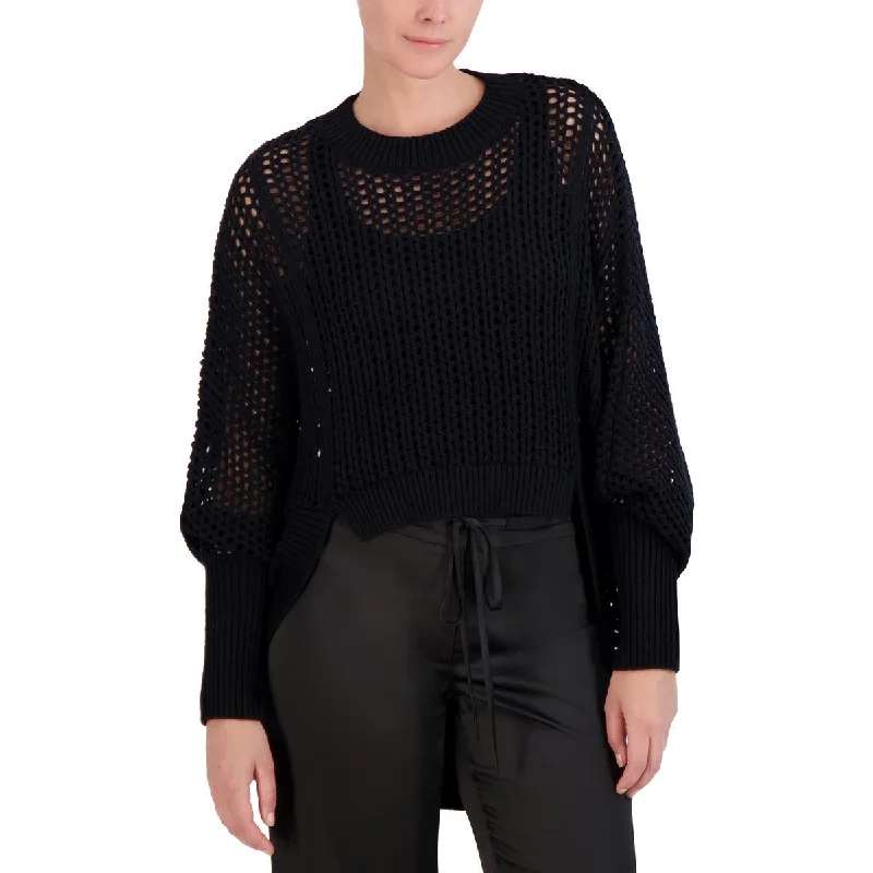 Soft Fashion BCBGMAXAZRIA Womens Knit Hi-Low Pullover Sweater