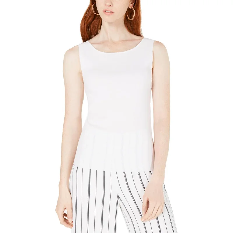 European And American Style Bar III Womens Harmony  Ribbed V-Cut Back Tank Top Sweater