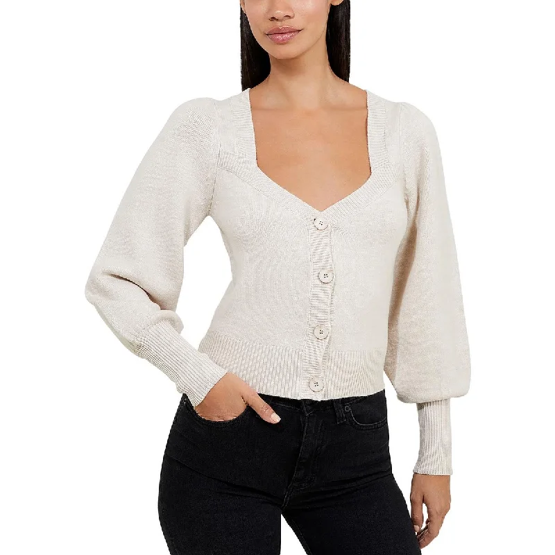 Chic Comfort Wear French Connection Womens V Neck Long Sleeve Cardigan Sweater