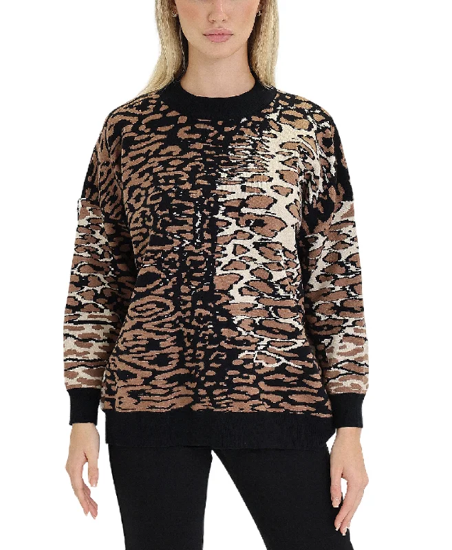 High Street Fashion Leopard Print Sweater