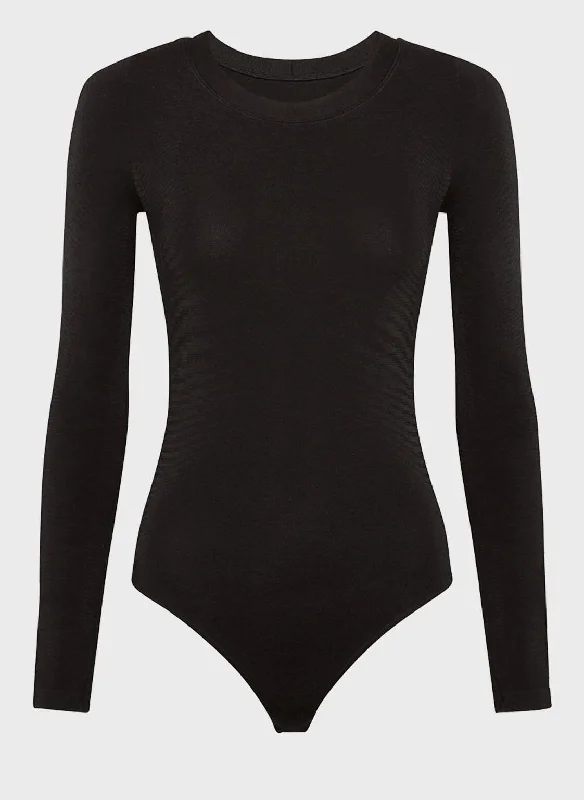 Soft Wearables Black Tokio String Bodysuit
