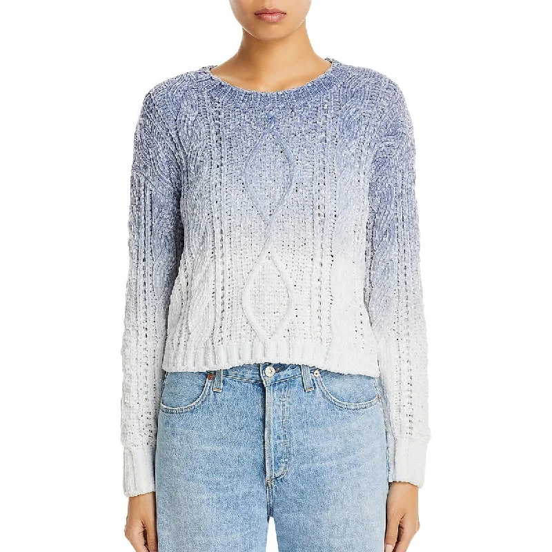 Elegant Style Bella Dahl Womens Open Stitch Long Sleeve Crewneck Sweater