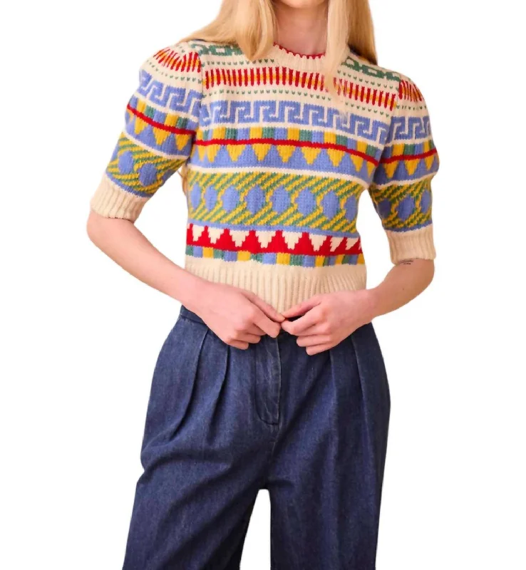 Fashion Must-have Odette Sweater In Kent Fairisle