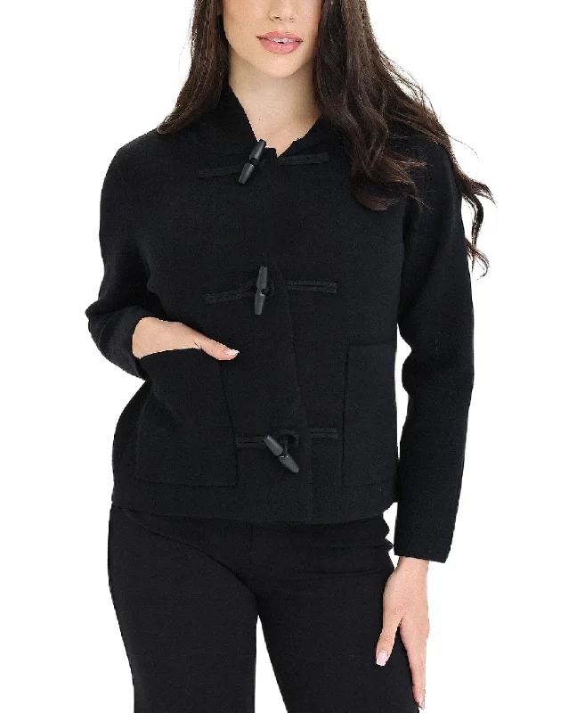 Versatile Style Hooded Sweater Jacket
