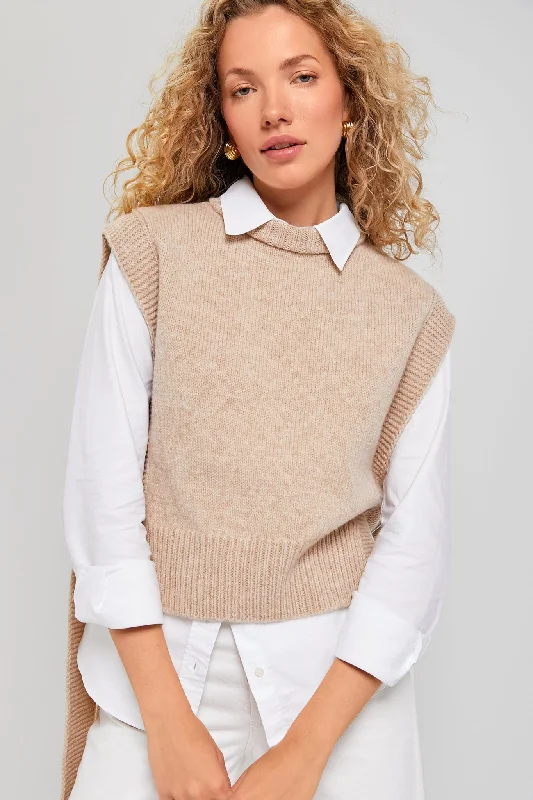 Bottom And Versatile Camel Kalvos Vest