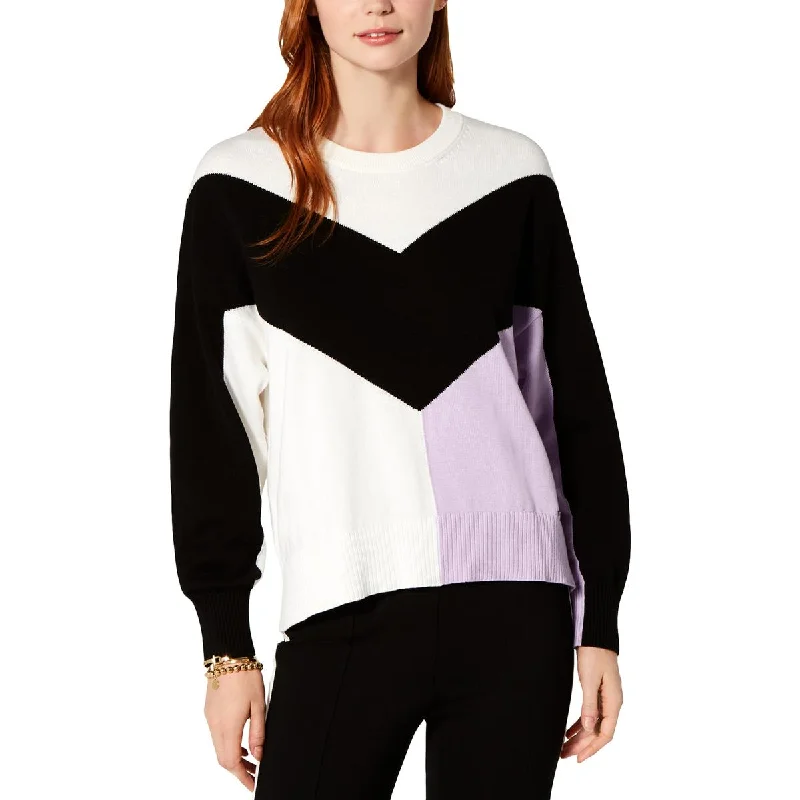 Simple And Comfortable Tommy Hilfiger Womens Cotton Colorblock Pullover Sweater