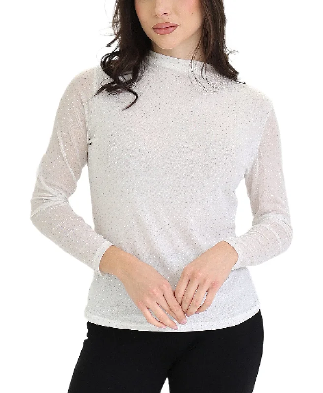 Preview New Products Mesh Top w/ Rhinestones
