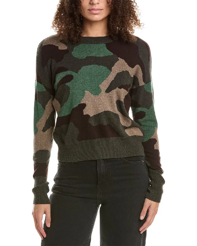 Urban Comfort Autumn Cashmere Camo Intarsia Cashmere Sweater