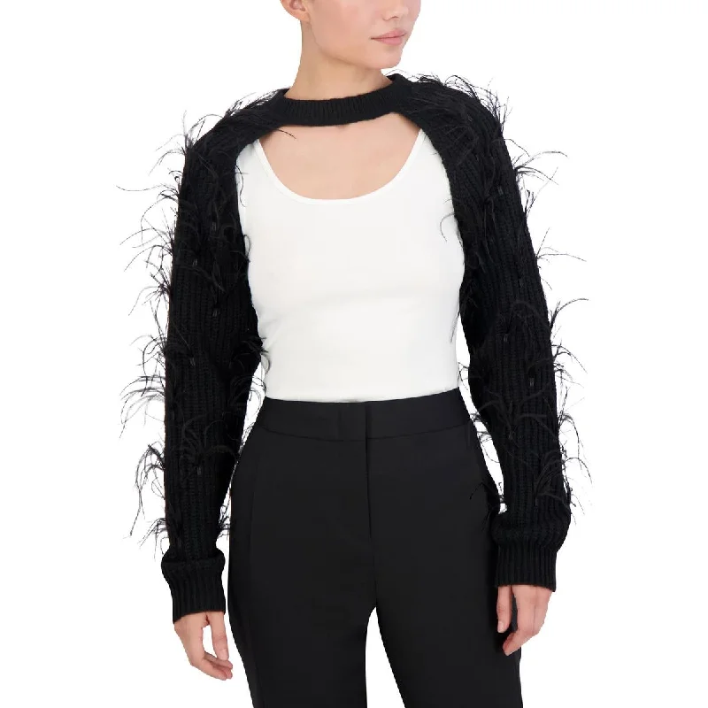 Dressing Tips BCBGMAXAZRIA Womens Crew Neck Pullover Shrug Sweater