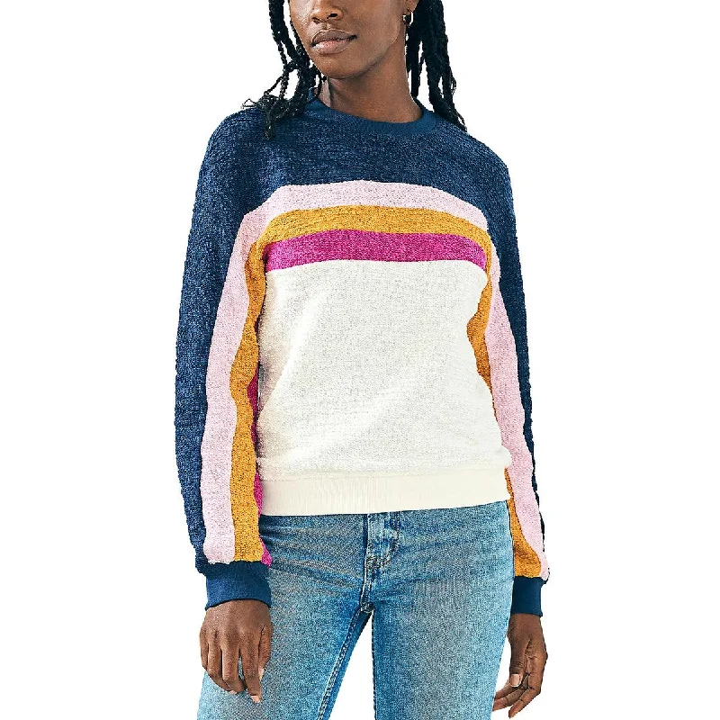 Relaxed Fits Faherty Womens Organic Cotton Striped Pullover Sweater