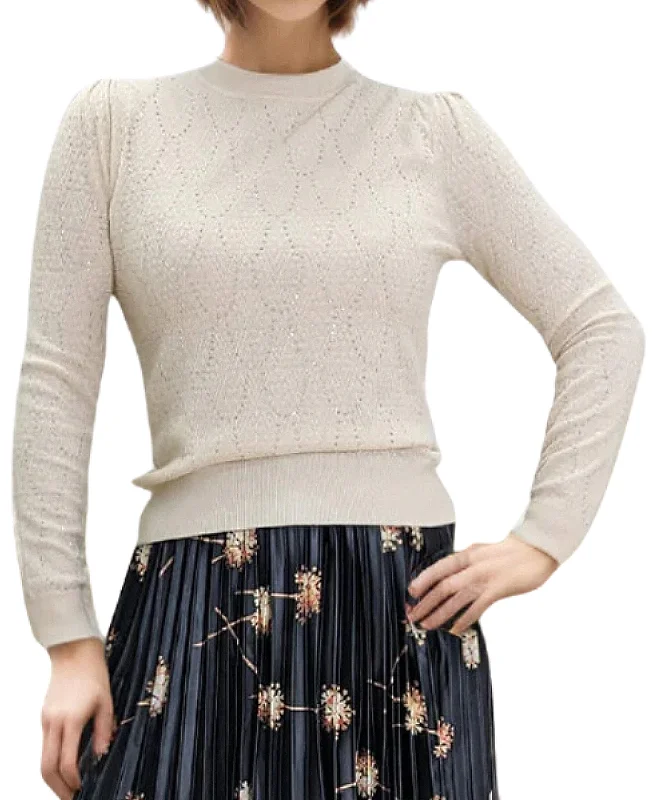 Comfortable Fashion Crystal Accent Sweater