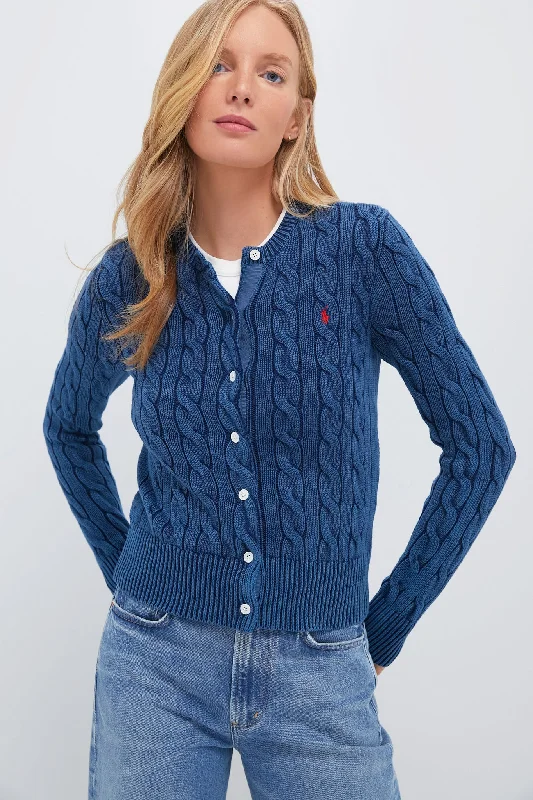 Weekend Wear Indigo Long Sleeve Cardigan