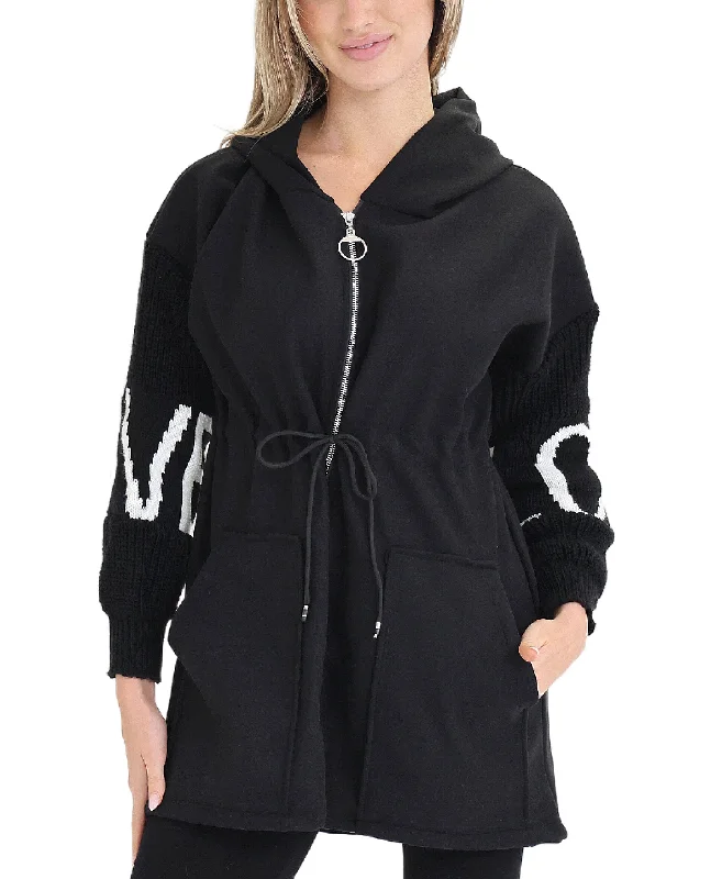 Modern Comfort Wear "Love" Sweater Jacket w/ Hood