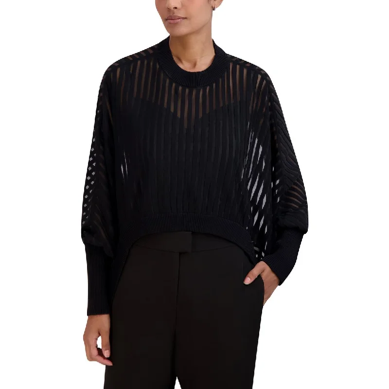 Personal Design BCBGMAXAZRIA Womens Dolman Sleeves Crew Neck Pullover Sweater