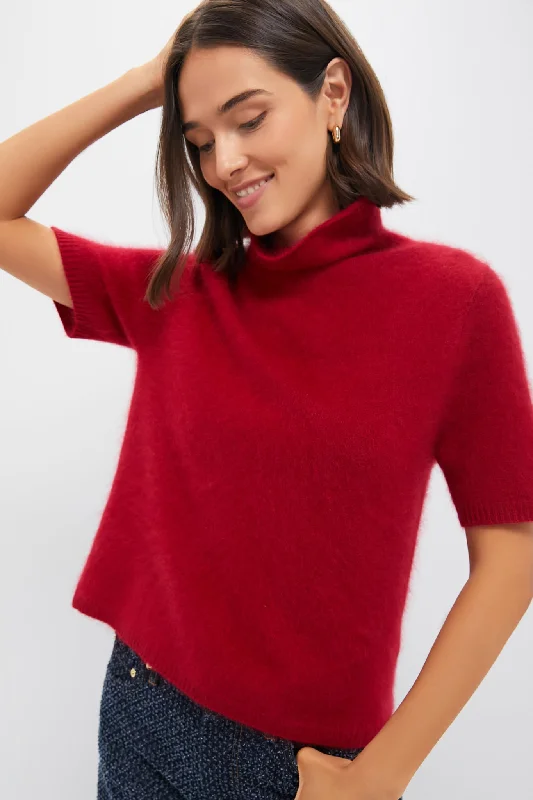 Personalized Series Lipstick Red Cuddle Turtleneck