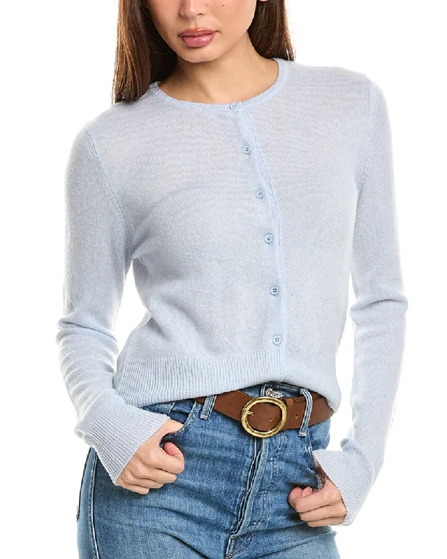 Comfortable Jeans Forte Cashmere Cropped Cashmere Cardigan