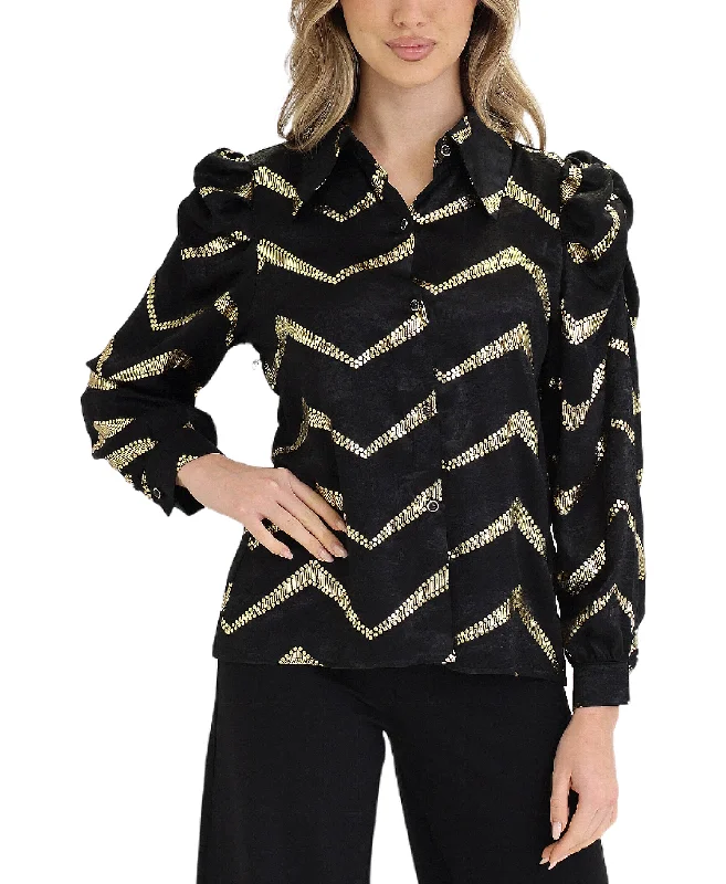 Personal Charm Metallic Blouse