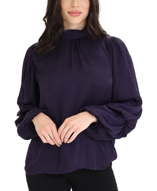 Warm Comfort Blouse w/ Tiered Sleeves