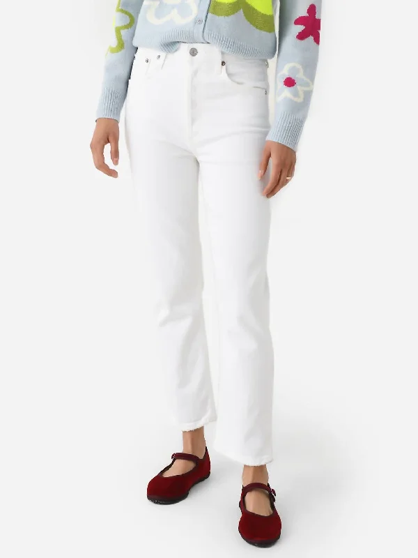 Effortless Style Riley High Rise Straight Jean In Sour Cream