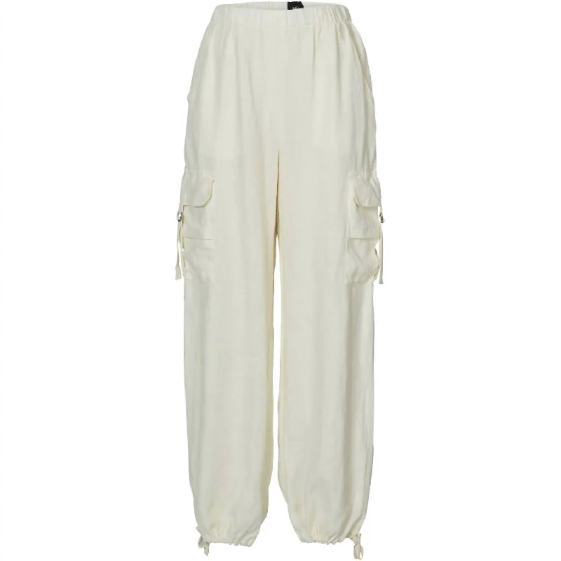 Casual Choice Uma Trouser Pants In Creme