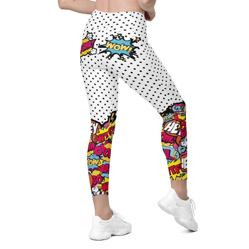 Dressing Tips Cutest Pop Art Leggings With Pockets