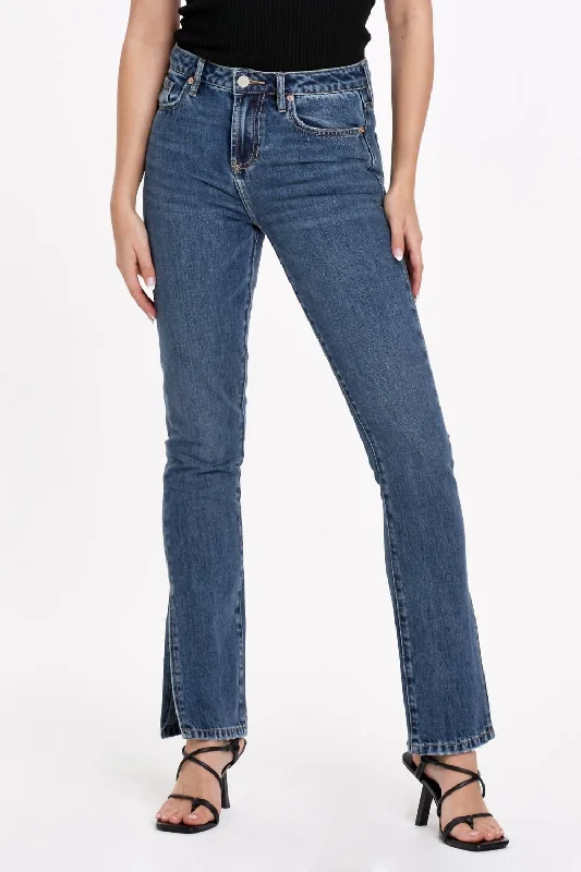 Sweet Breath Blaire High Rise Slim Straight Denim In Romeland