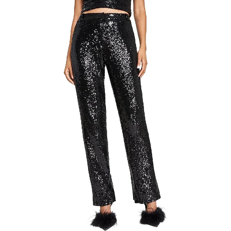 Stylish Casuals Alex & Sophia Womens Juniors Sequined Party Trouser Pants