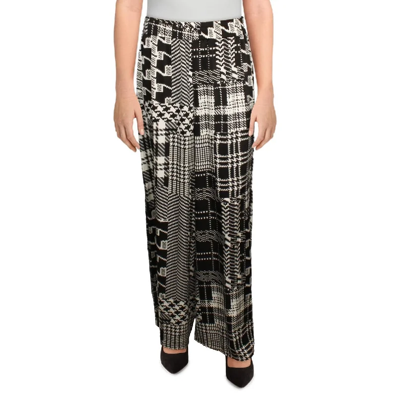 Relaxed Clothing Patrizia Luca Womens Aztec Print Gathered Waistline Palazzo Pants