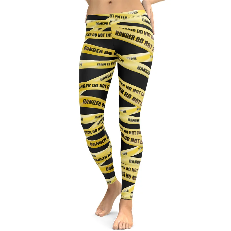 Bright Colors Yellow Tape Leggings