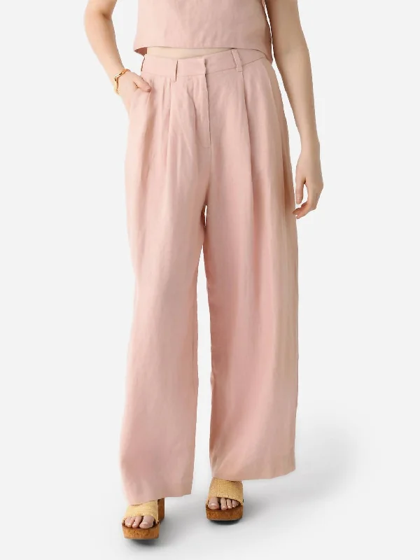 Luxury Customization Wyatt Trouser In Silver Pink