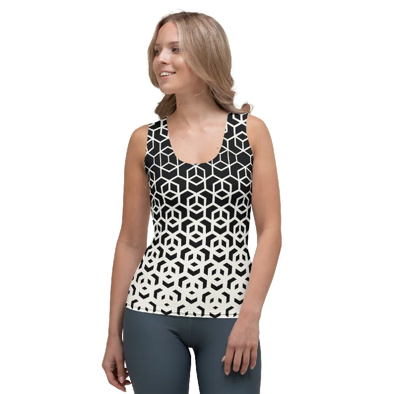 High-quality Design Infinite Geometric Tank Top