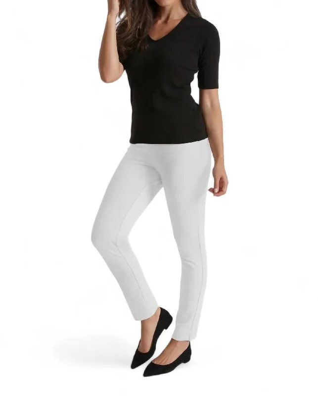 Sports Style Jasmine Slim Pant In White