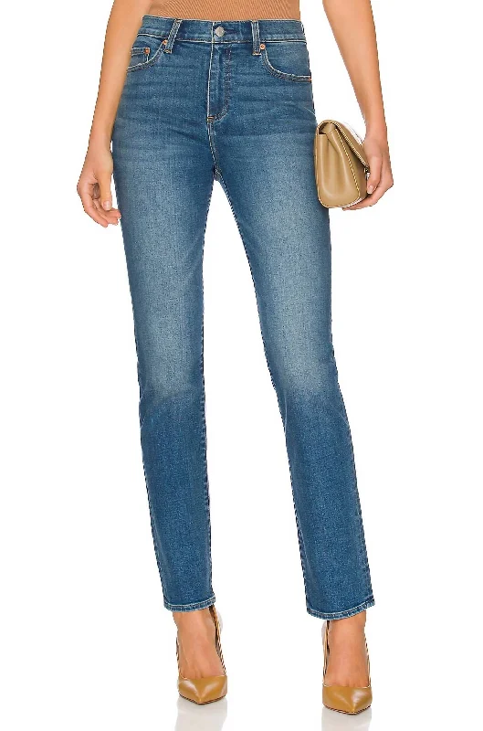 Editorial Design Monroe High Rise Cigarette Jeans In Leon