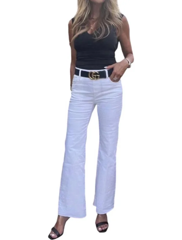 Quality Tailoring Amanda Pants In White