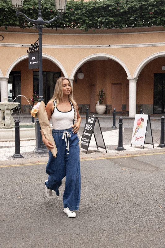 Modern Comfort Wear Jenni Wide Leg Pant - Denim