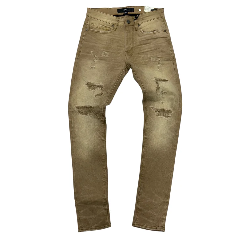 Relaxed Dresses JC  shreds Slim Jeans Camel  1220 js1220rc