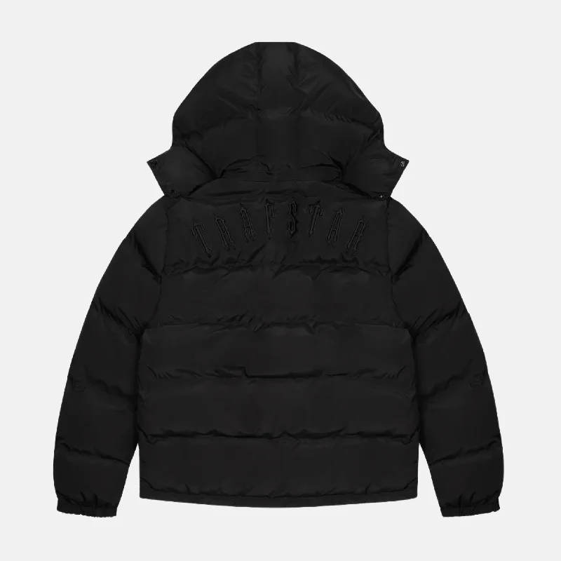 Age-reducing Style Trapstar Irongate Detachable Hooded Jacket - Blackout