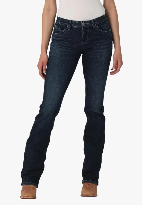 Trendy Wear Wrangler Womens Mid Rise Boot Cut Jean