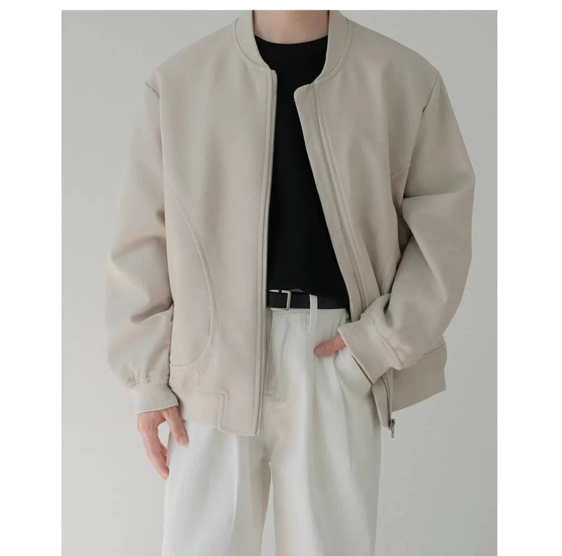 Girl Style Classic Zip-Up Bomber Jacket
