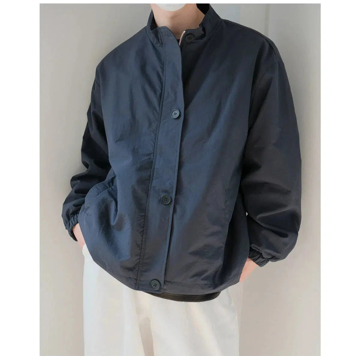 Sexy Fun Double-Fronted Stand-up Collar Jacket
