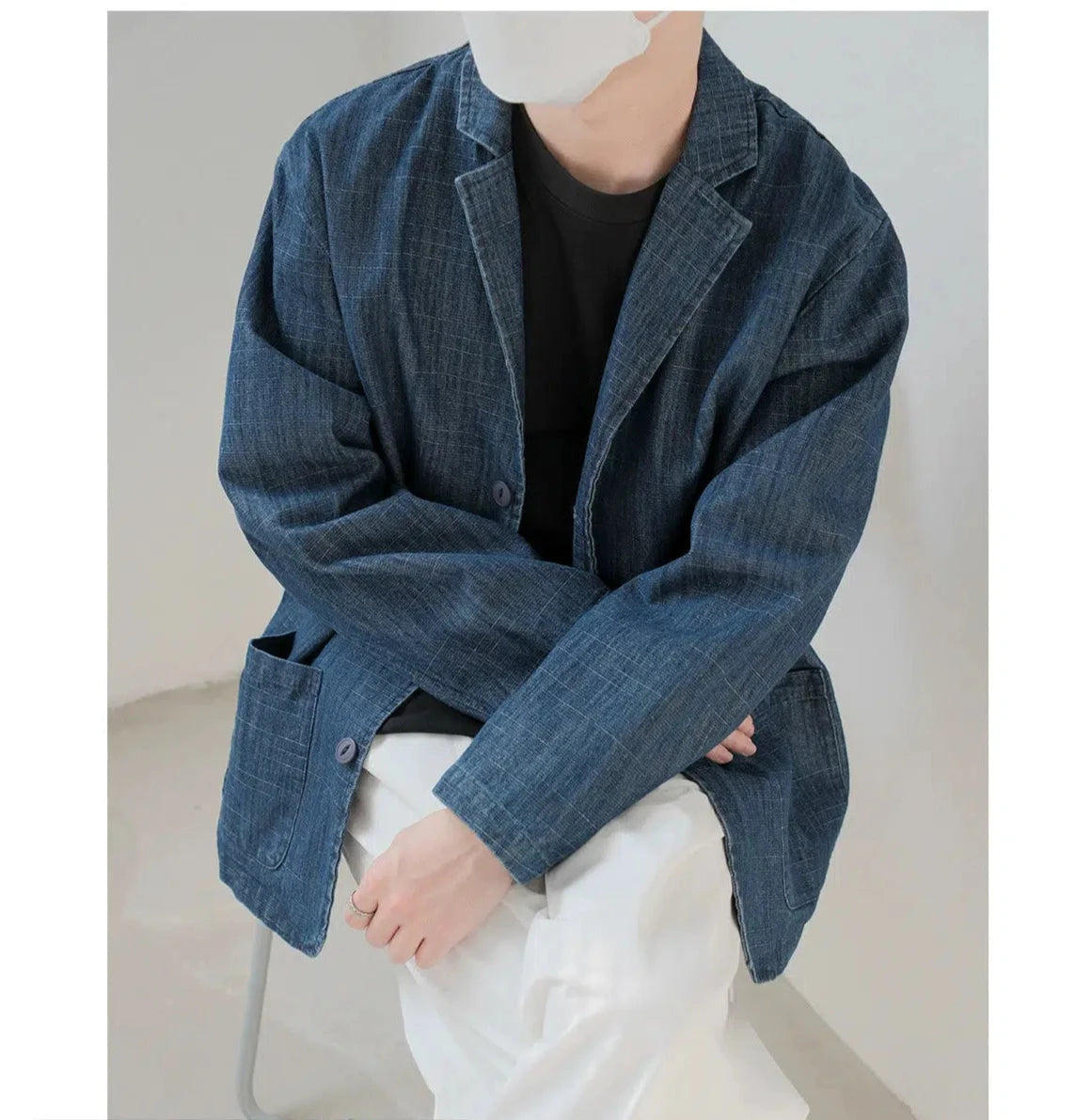 Light And Breathable Vintage Suit Collar Denim Jacket