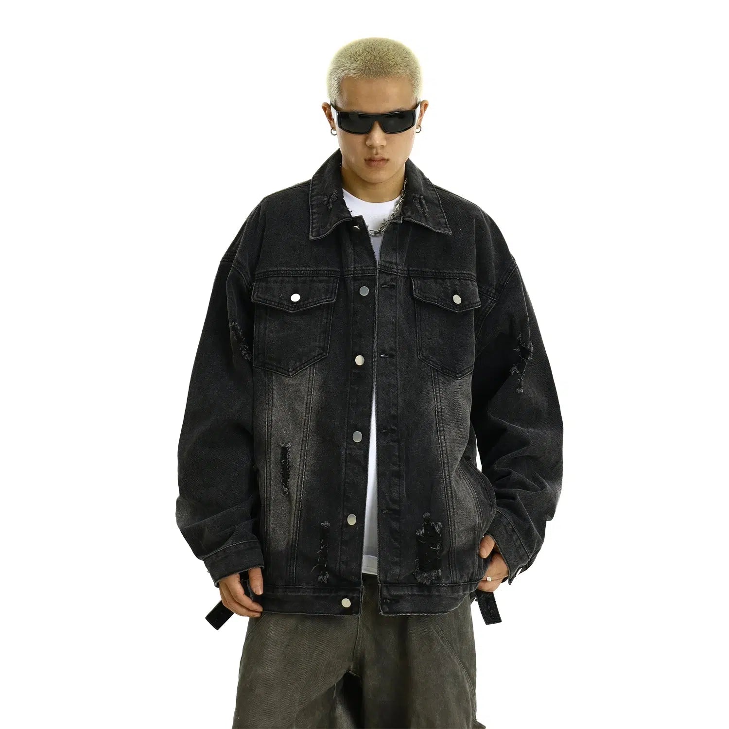 Exclusive Customization Distressed Denim Jacket