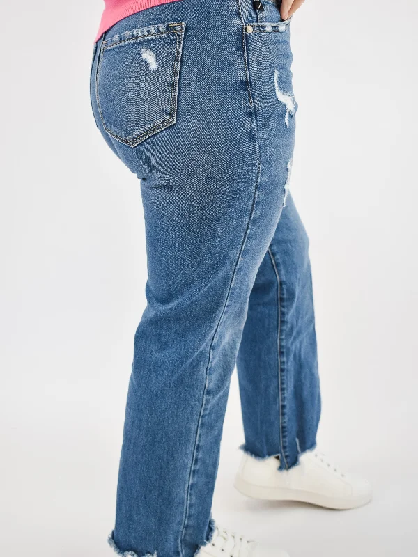 Casual Fit KanCan Slim Wide Leg Jeans