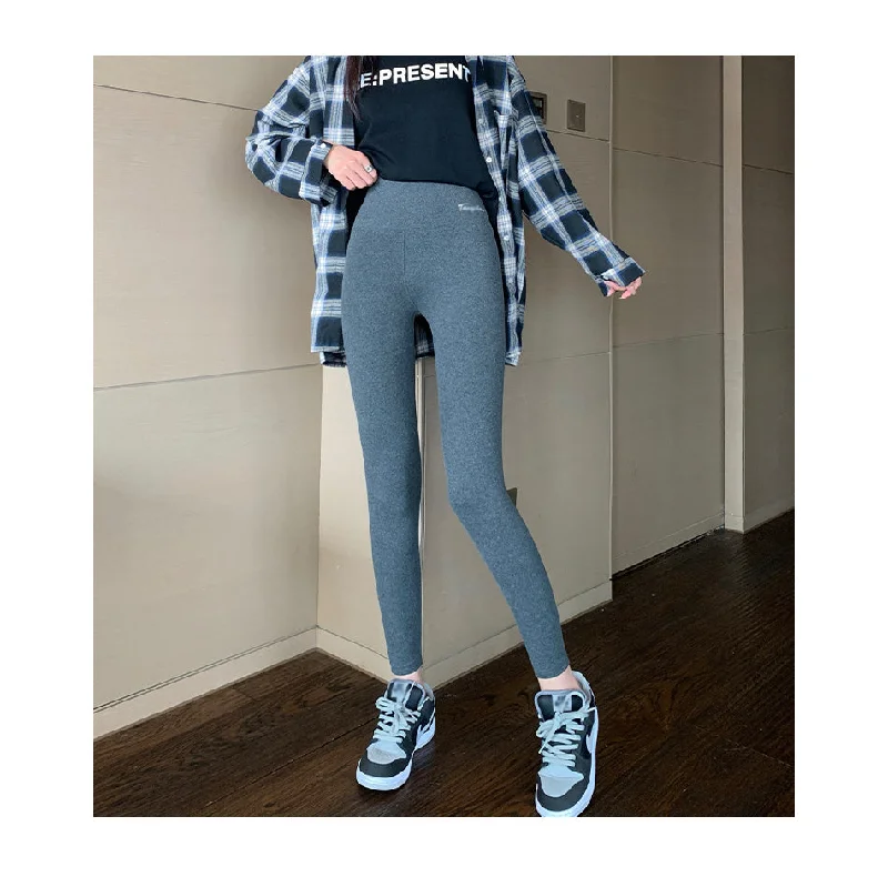 Easy-to-Wear Ladies Winter High Waist Velvet Leggings