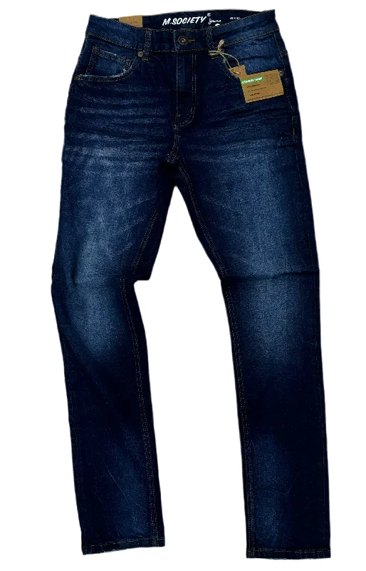 Elegant Wear Ms Society clean skinny jeans Dk Indgo  80260