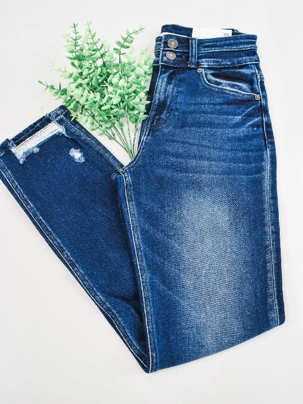 Cozy Apparel KanCan High Waist Slim Straight Jeans