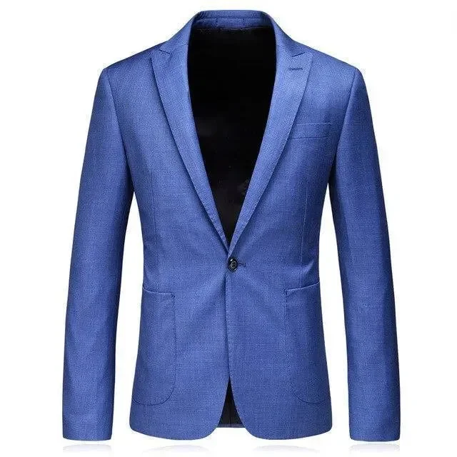 Exquisite Embroidery Men Blazer - 1-Button Dickis Formal Blazer